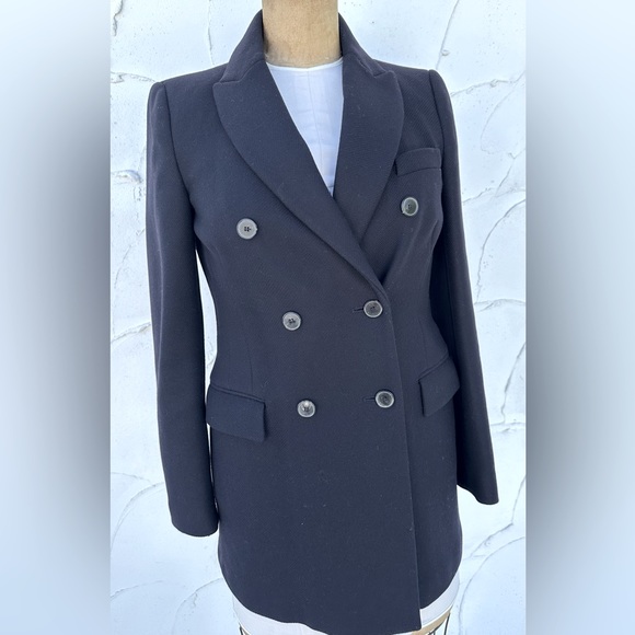 ZARA- ladies double breasted wool peacoat - Picture 5 of 9